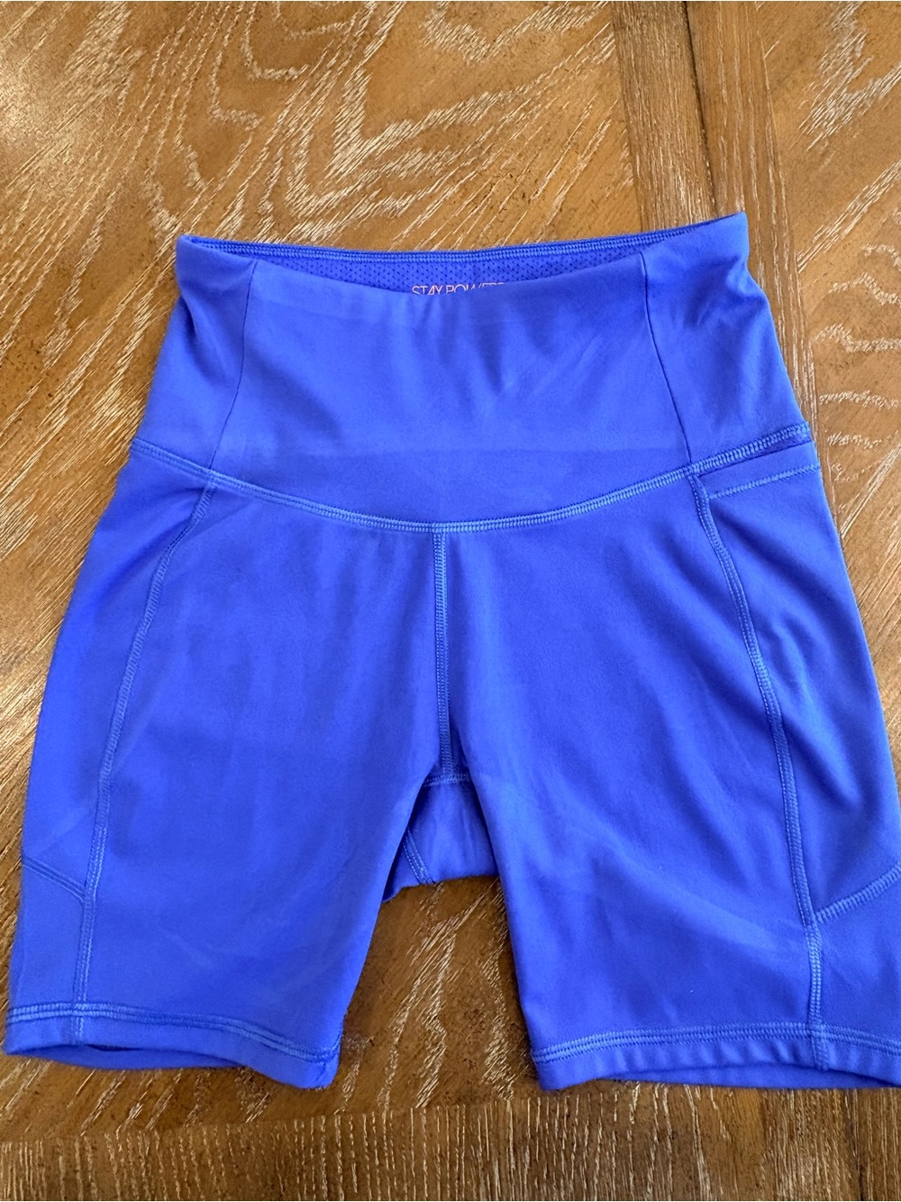 CALIA by Carrie Underwood High-Waist Bike Shorts in Royal Blue